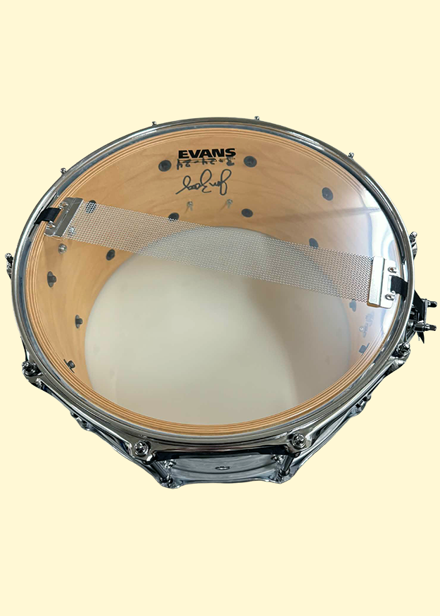 White Pearl Custom Snare (14 x 6.5) - Dallas Drum