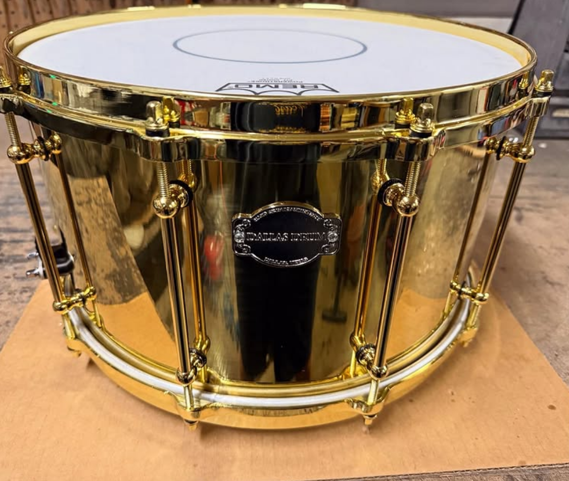 Polished Brass - ALL Brass 14x8 Snare Drum